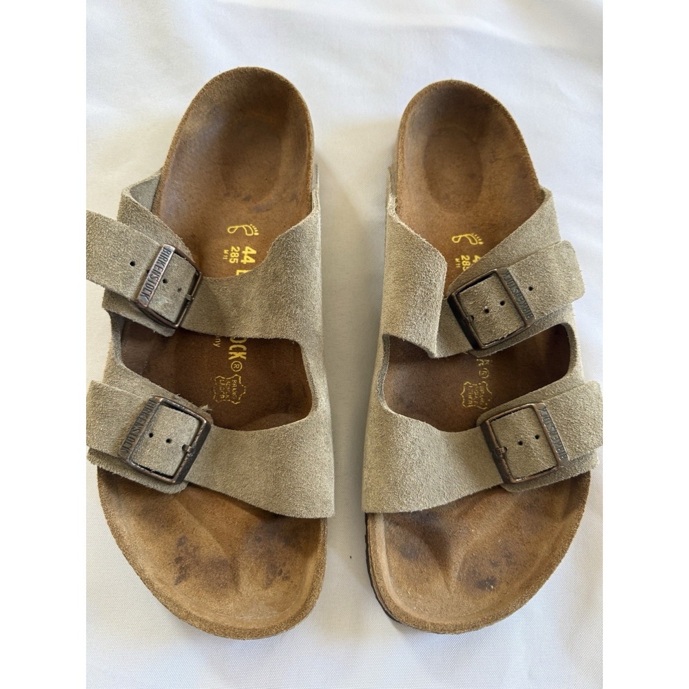 Birkenstock sandals men Sz 44 Brown Suede EUC Germany